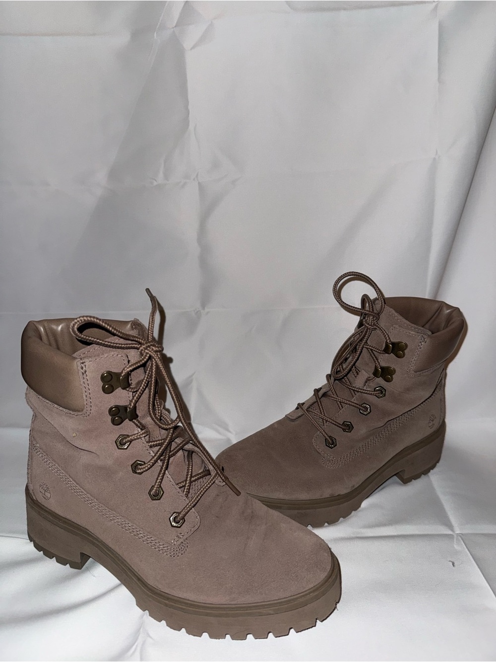 Timberland Brown Suede Lace-Up Hiking Boots - Picture 2 of 6
